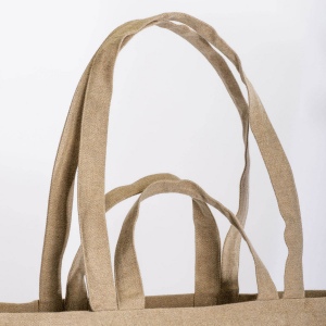Tote bag en coton recyclé, avec soufflet à la base et anses doubles, 280 g/m2 7