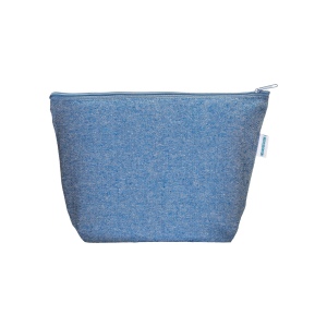 Beauty case en coton recyclé, avec soufflet à la base et avec fermeture éclair, 280 g/m2 7