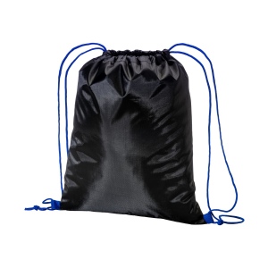 Sac à dos noir en polyester 210 T avec fermeture à cordons et cordons colorés 4