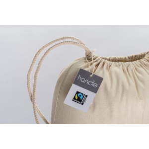 Sac à dos en coton FAIRTRADE ® 140 g/m2 avec fermeture à cordons 4
