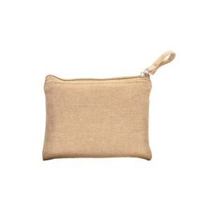 Beauty case/ porte-monnaie en coton recyclé 280 g/m2, avec fermeture éclair 4