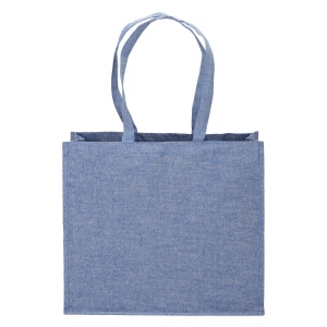 Tote bag en coton recyclé, 120 g/m2 avec intérieur laminé en PP 7