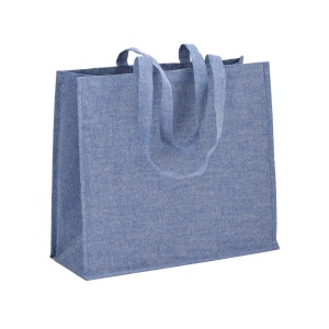 Tote bag en coton recyclé, 120 g/m2 avec intérieur laminé en PP 3