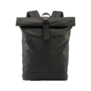 Sac à dos Roll porte pc (17") en polyester recyclé R-PET avec poche extérieure zippée 18