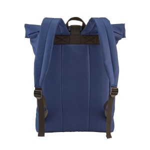 Sac à dos Roll porte pc (17") en polyester recyclé R-PET avec poche extérieure zippée 11