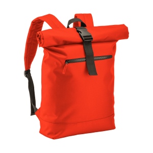 Sac à dos Roll porte pc (17") en polyester recyclé R-PET avec poche extérieure zippée 4