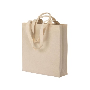 Tote bag avec soufflet en coton 220 g/m2, avec double anse 2