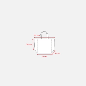 Tote bag en coton recyclé 150 g/m2 avec anses courtes 6