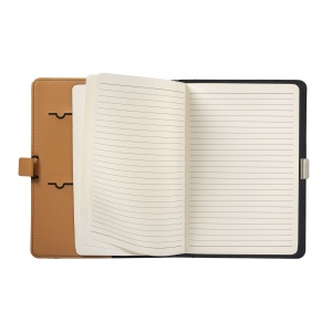 Porte document  A5 en R-PET avec crochet de fermeture en métal 10