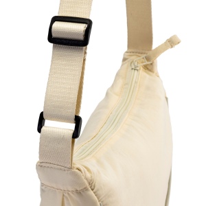 Sac en nylon avec bandoulière réglable, fermeture éclair 11