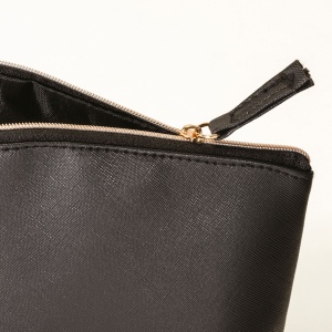 Trousse de beauté polyvalente en PU grain fin saffiano 20