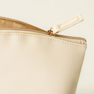 Trousse de beauté polyvalente en PU grain fin saffiano 8