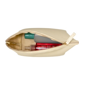 Trousse de beauté polyvalente en PU grain fin saffiano 9