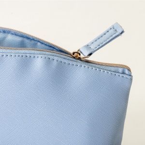 Trousse de beauté polyvalente en PU grain fin saffiano 12