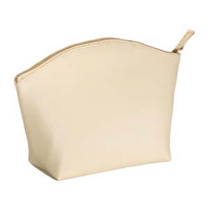 Trousse de beauté polyvalente en PU grain fin saffiano