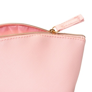 Trousse de beauté polyvalente en PU grain fin saffiano 16