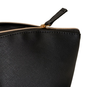 Trousse de beauté polyvalente en PU grain fin saffiano 20