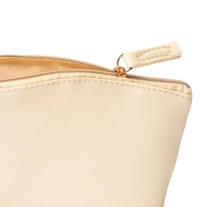 Trousse de beauté polyvalente en PU grain fin saffiano 8