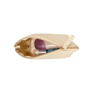Trousse de beauté polyvalente en PU grain fin saffiano 9