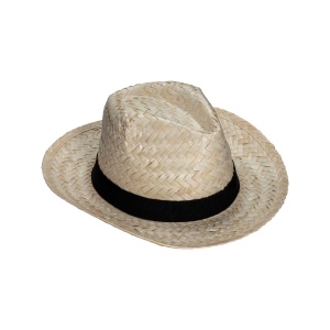 Chapeau de paille avec élastique personnalisable de 3 cm
