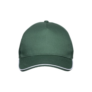 Casquette en coton 5 panneaux, visière sandwich contrasté avec fermeture velcro 13