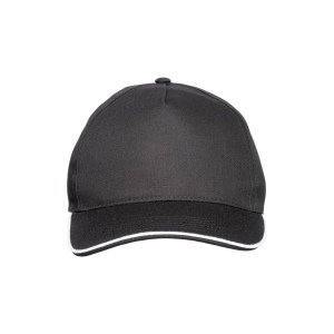 Casquette en coton 5 panneaux, visière sandwich contrasté avec fermeture velcro 15