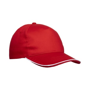 Casquette en coton 5 panneaux, visière sandwich contrasté avec fermeture velcro 6