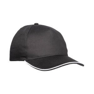 Casquette en coton 5 panneaux, visière sandwich contrasté avec fermeture velcro 7