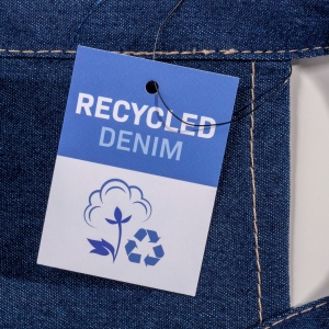 Tablier de barman en denim de coton recyclé . 3