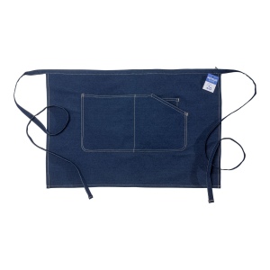 Tablier de barman en denim de coton recyclé .
