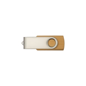 Clé USB pivotante 8 Go Bambou/Métal. 3