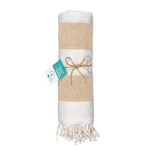 Serviette de plage / Paréo en coton recyclé de 180 gr/m2 avec frange, mesure 90x170 cm 21