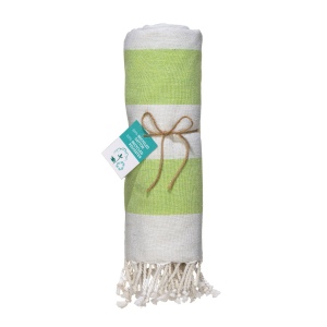 Serviette de plage / Paréo en coton recyclé de 180 gr/m2 avec frange, mesure 90x170 cm 13