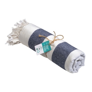 Serviette de plage / Paréo en coton recyclé de 180 gr/m2 avec frange, mesure 90x170 cm 10