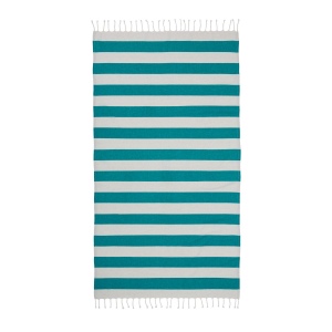 Serviette de plage / Paréo en coton recyclé de 180 gr/m2 avec frange, mesure 90x170 cm 4