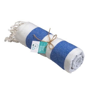 Serviette de plage / Paréo en coton recyclé de 180 gr/m2 avec frange, mesure 90x170 cm 7