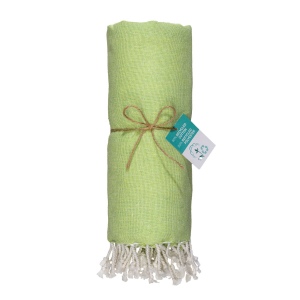 Serviette de plage / Paréo en coton recyclé de 180 gr/m2 avec frange, mesure 90x170 cm 14