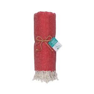 Serviette de plage / Paréo en coton recyclé de 180 gr/m2 avec frange, mesure 90x170 cm 43