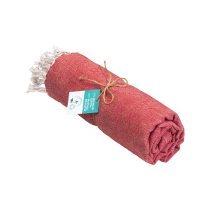 Serviette de plage / Paréo en coton recyclé de 180 gr/m2 avec frange, mesure 90x170 cm 12