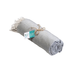 Serviette de plage / Paréo en coton recyclé de 180 gr/m2 avec frange, mesure 90x170 cm 8