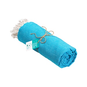 Serviette de plage / Paréo en coton recyclé de 180 gr/m2 avec frange, mesure 90x170 cm 6