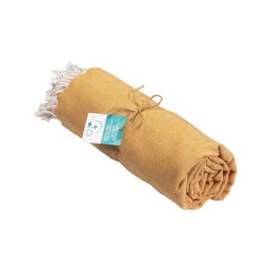 Serviette de plage / Paréo en coton recyclé de 180 gr/m2 avec frange, mesure 90x170 cm 10