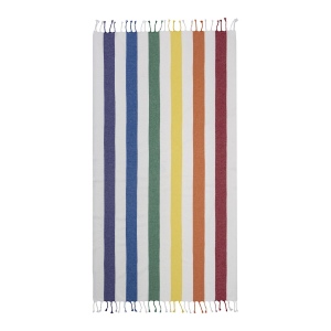 Serviette de plage / Paréo en coton recyclé de 180 gr/m2 avec frange, mesure 90x170 cm 3