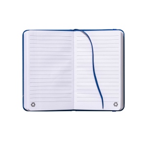 Carnet avec couverture en PU recyclé avec feuilles lignées (80 pag.) 7