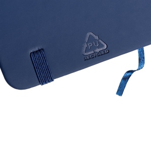 Carnet avec couverture en PU recyclé avec feuilles lignées (80 pag.) 10