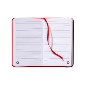 Carnet avec couverture en PU recyclé avec feuilles lignées (80 pag.) 11
