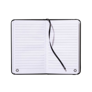 Carnet avec couverture en PU recyclé avec feuilles lignées (80 pag.) 13