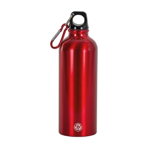 Gourde en aluminium recyclé (500ml), avec bouchon en plastique et mousqueton 5