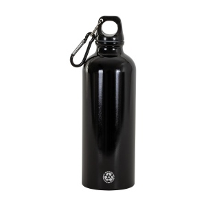 Gourde en aluminium recyclé (500ml), avec bouchon en plastique et mousqueton 6