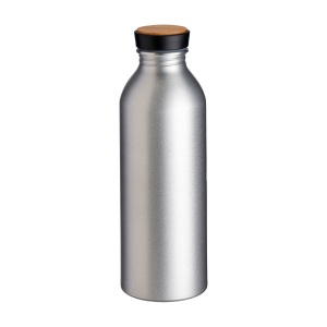 Gourde en aluminium avec bouchon avec insert en bambou, 500 ml 3